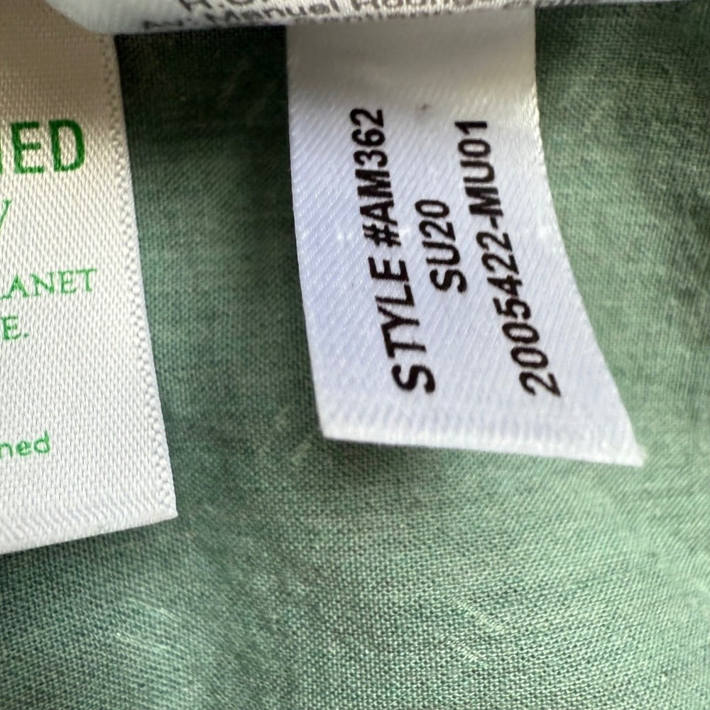 J.Crew Mens Slim Secret Wash Stretch Shirt Green Dash Print AM362 Size M - Picture 5 of 9